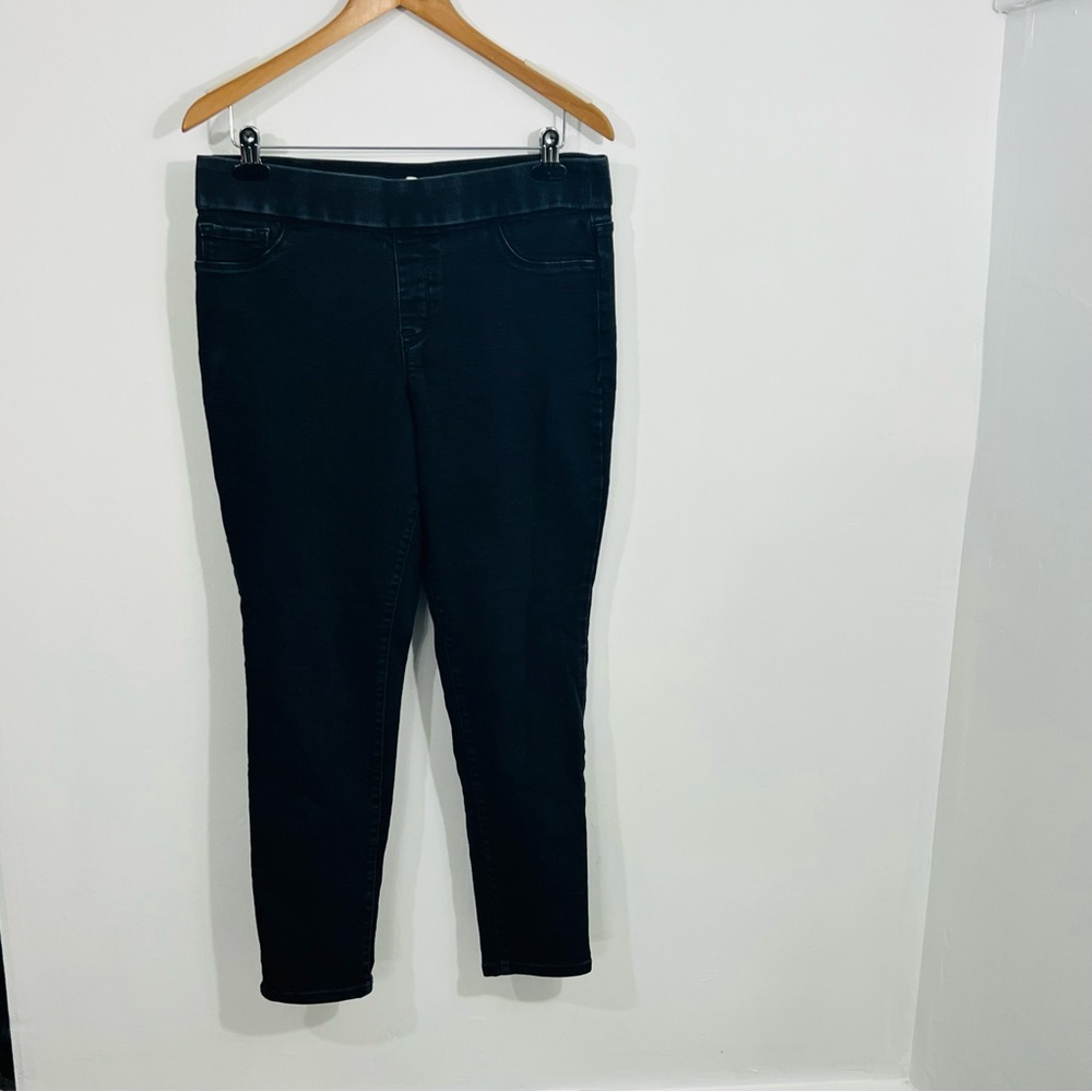 Nine West Super Skinny Black Jeggings Size 12 Perfect Streetwear Lots Of Stretch